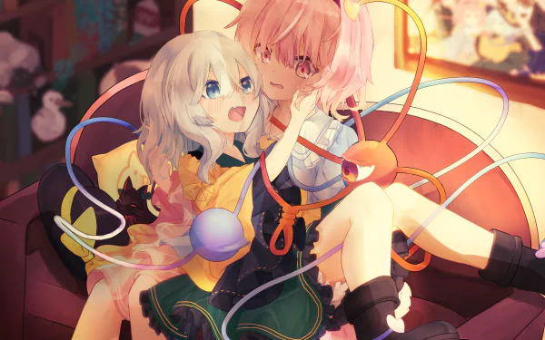 Satori Komeiji Koishi Komeiji Anime Touhou HD Desktop Wallpaper | Background Image