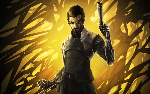 Adam Jensen video game Deus Ex HD Desktop Wallpaper | Background Image