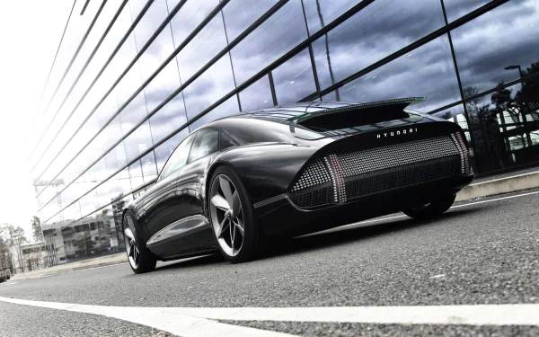 electric car black car car Hyundai vehicle Hyundai Prophecy HD Desktop Wallpaper | Background Image
