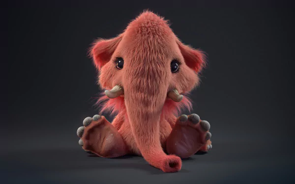 Cute Baby Mammoth by Ruslan Gatiyatov