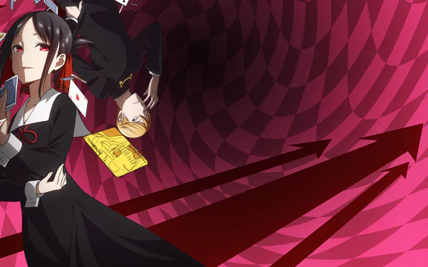 Kaguya-sama: Love is War Chika Fujiwara Miyuki Shirogane Kaguya Shinomiya Anime HD Desktop Wallpaper | Background Image