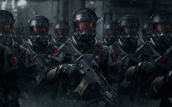 Sci Fi Warrior Weapon Helmet HD Wallpaper | Background Image