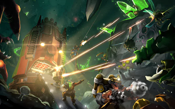 video game Deep Rock Galactic HD Desktop Wallpaper | Background Image
