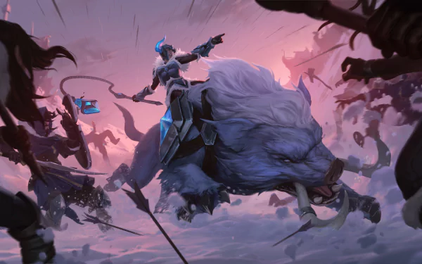 Sejuani (League Of Legends) video game Legends of Runeterra HD Desktop Wallpaper | Background Image