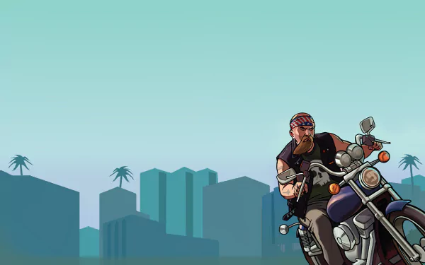  GTA VCS Biker Riding On A Angel