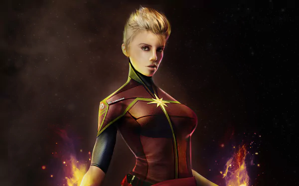Comic Captain Marvel HD Desktop Wallpaper | Background Image