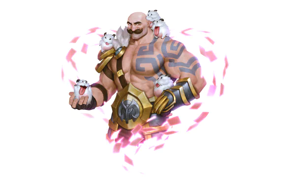 Poro (League Of Legends) Braum (League Of Legends) video game Legends of Runeterra HD Desktop Wallpaper | Background Image