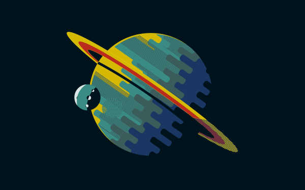 Sci Fi Planets Planet Colors Minimalist HD Wallpaper | Background Image