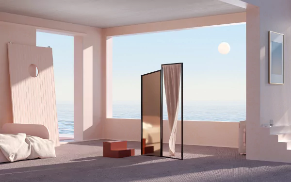 mirror room artistic CGI HD Desktop Wallpaper | Background Image