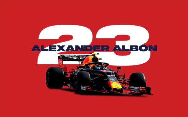  Formula 1 Alexander Albon Reverse Colors