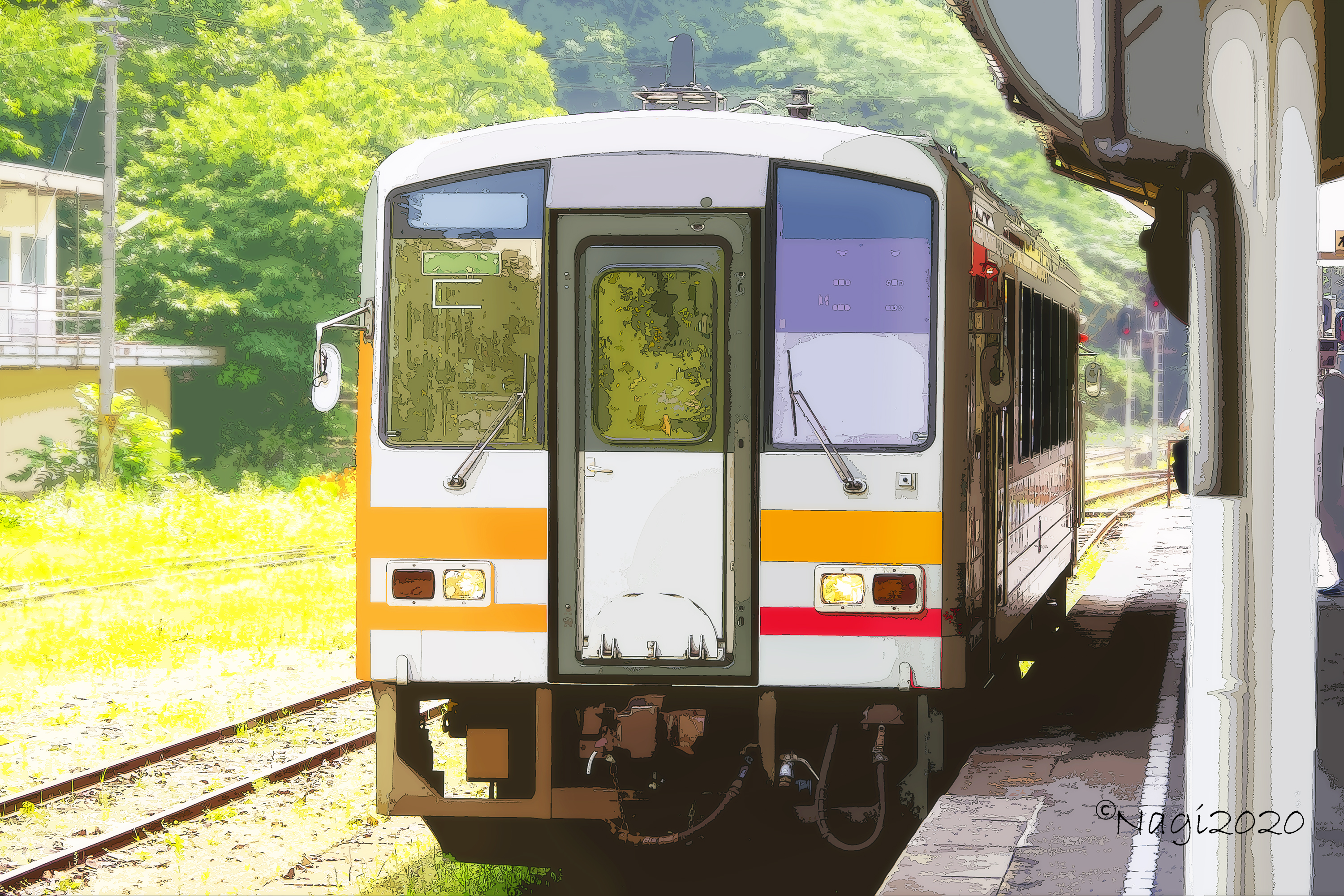 Anime Train HD Wallpaper | Background Image