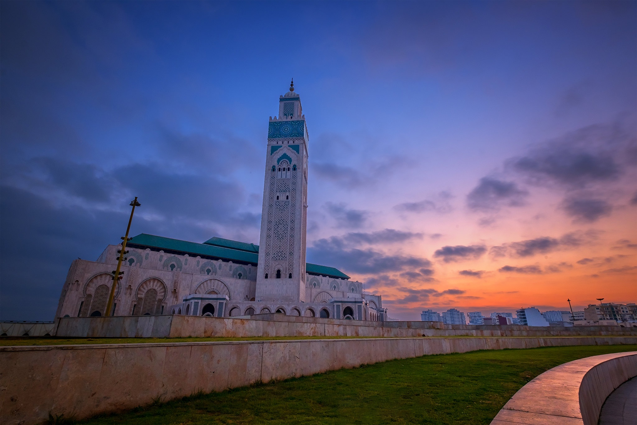 Download Religious Hassan Ii Mosque Hd Wallpaper