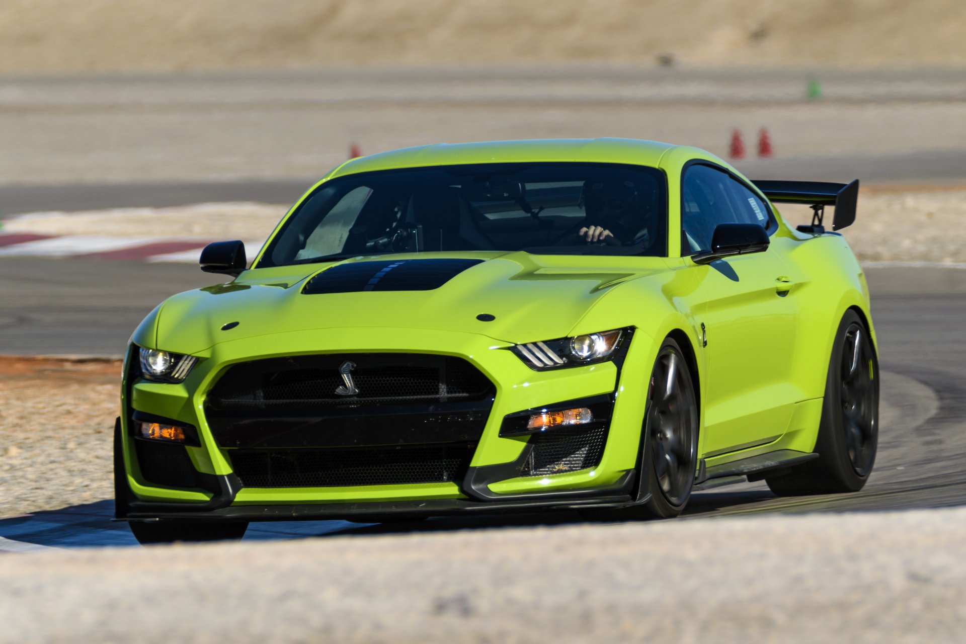 Download Green Car Ford Vehicle Ford Mustang Shelby GT500 4k Ultra HD Wallpaper