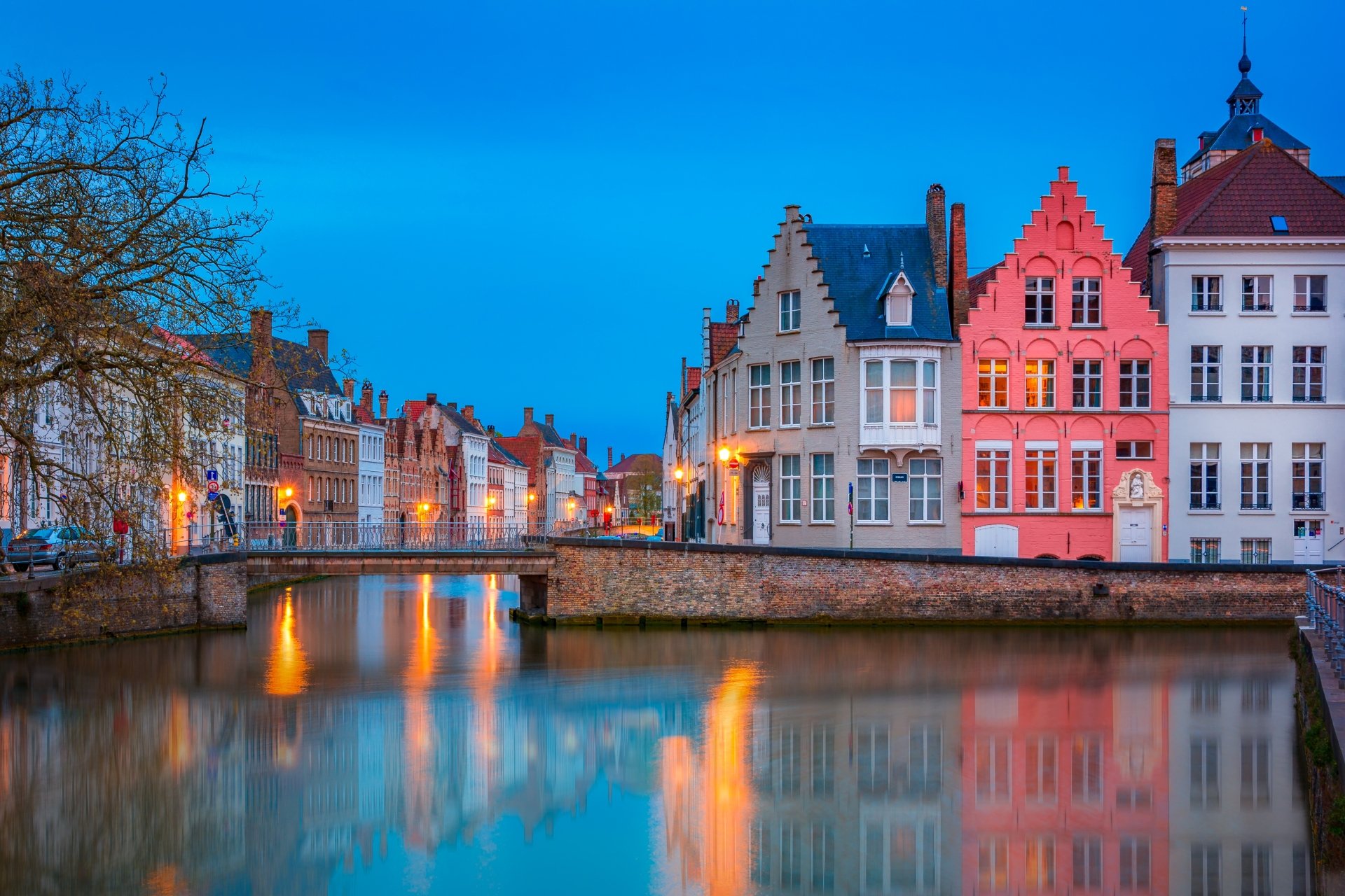 Download Canal House Belgium Town Man Made Bruges 4k Ultra HD Wallpaper