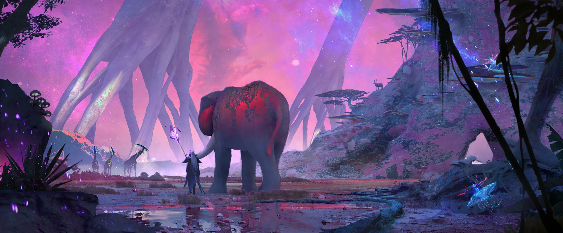 Download Elephant Sorcerer Fantasy Animal Fantasy Animal HD Wallpaper by Arson Liu