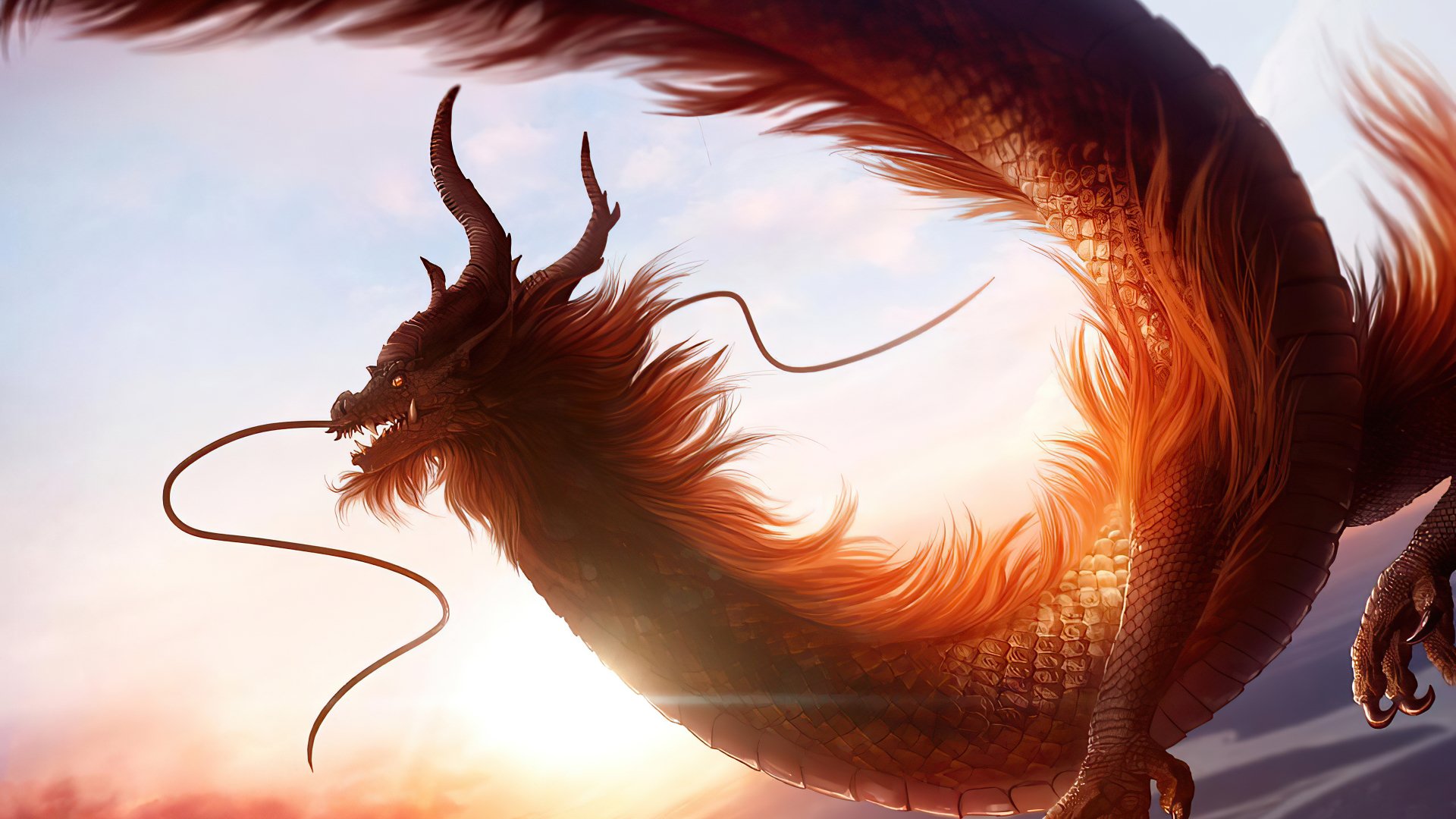 Download Chinese Dragon Fantasy Dragon 4k Ultra HD Wallpaper by Arkarti