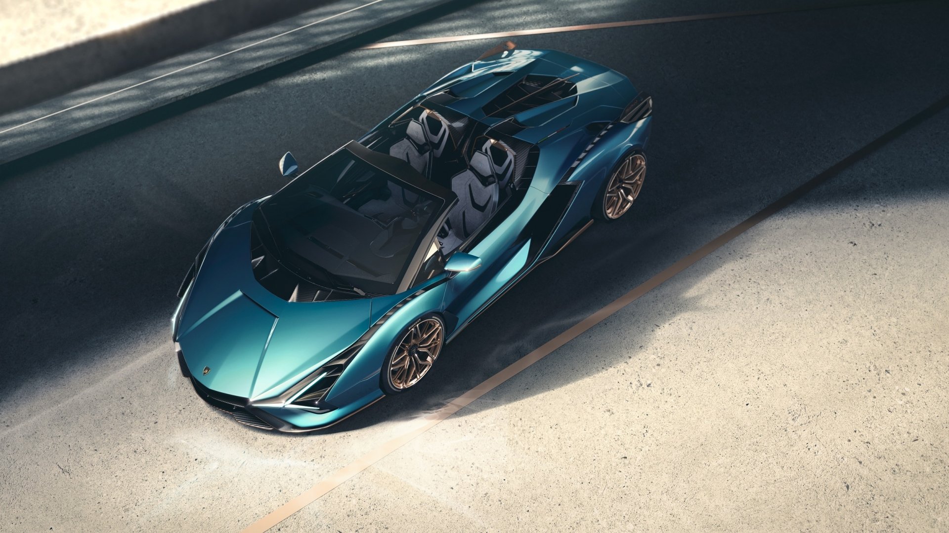 Download Supercar Car Lamborghini Vehicle Lamborghini Sián FKP 37 Roadster HD Wallpaper