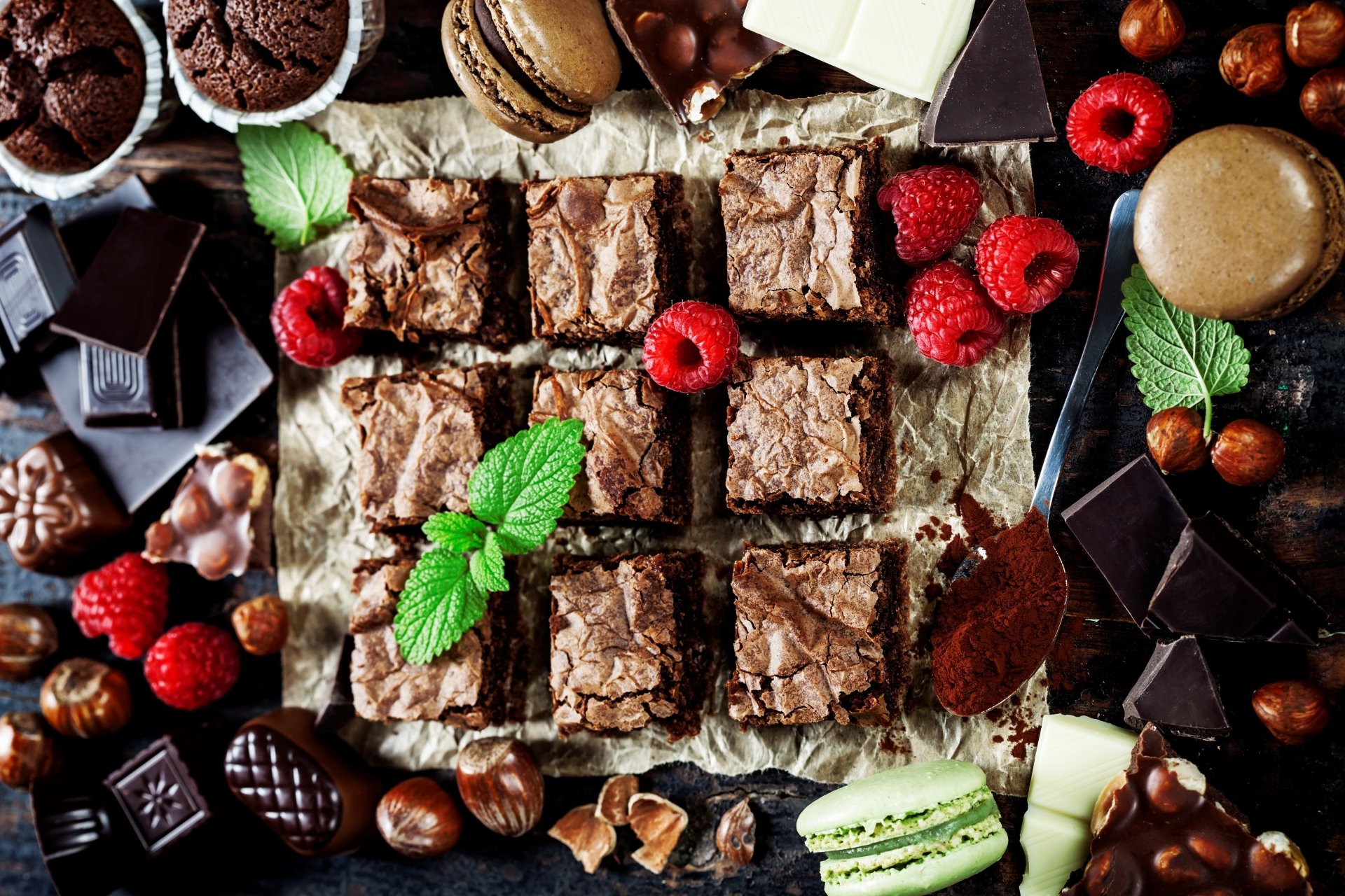 Download Food Brownie 4k Ultra HD Wallpaper by Natalia Klenova