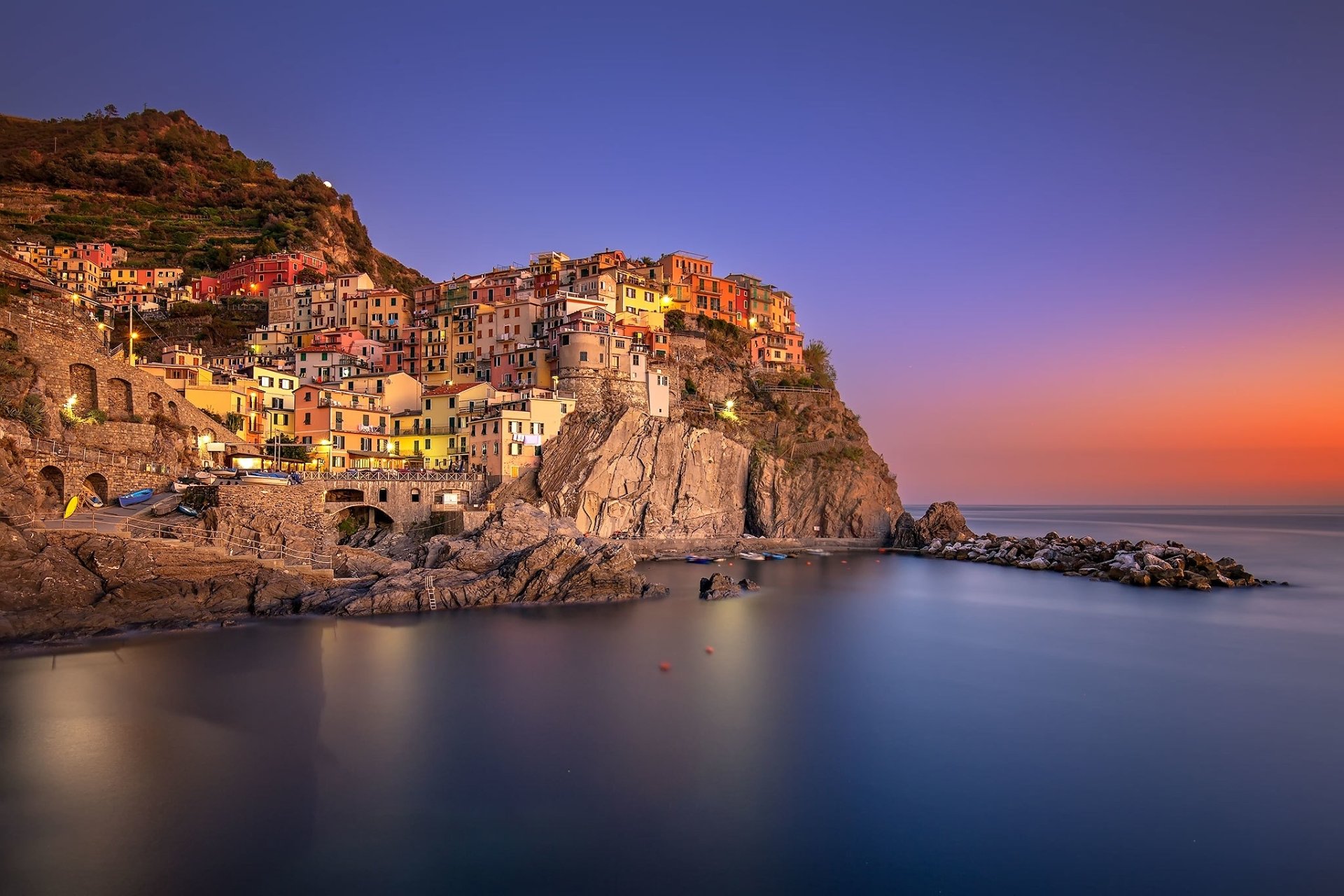 Download Man Made Manarola HD Wallpaper
