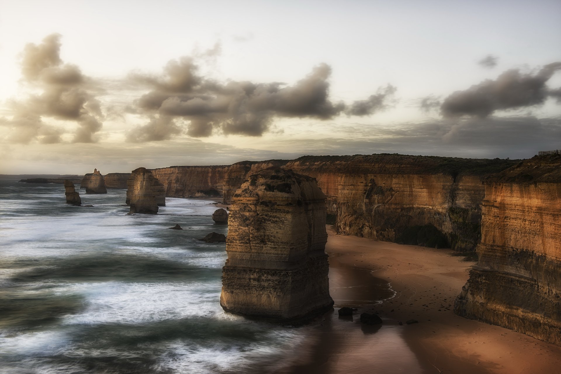 Download Coast Cliff Beach Australia Nature The Twelve Apostles 4k Ultra HD Wallpaper