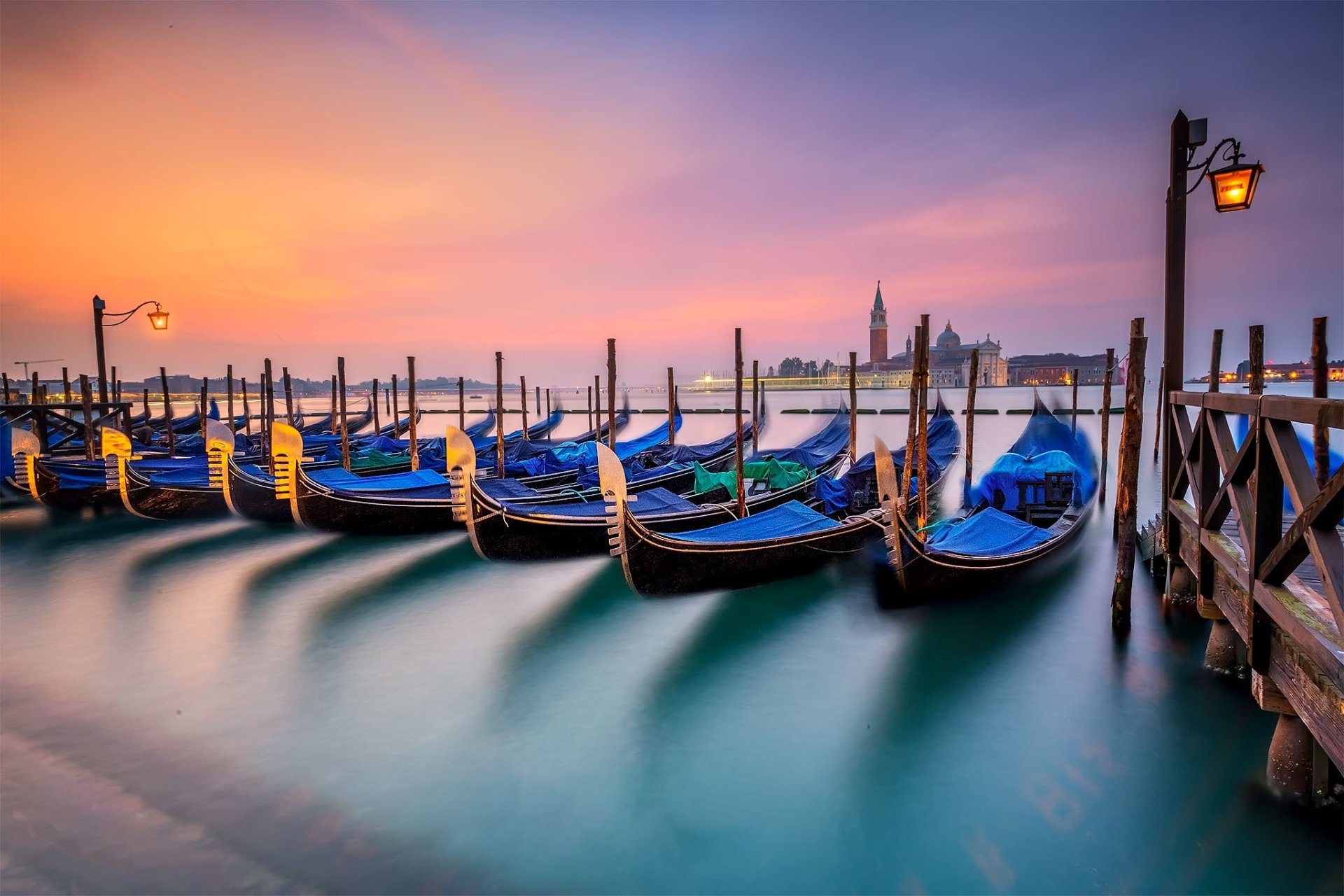 Download Venice Italy Vehicle Gondola HD Wallpaper