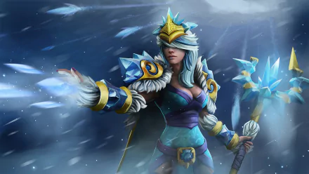 Crystal Maiden (DotA 2) sorceress video game DotA 2 HD Desktop Wallpaper | Background Image