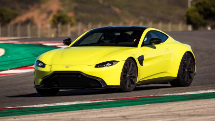 Aston Martin Vantge in Lime Color