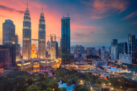  Aerial View of Kuala Lumpur, Malaysia - Cityscape