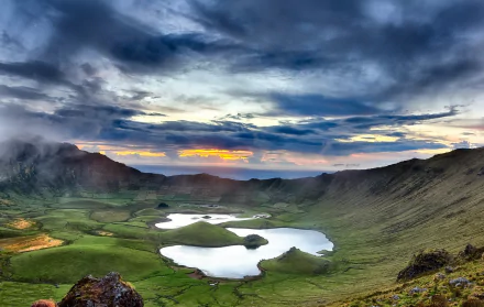 crater volcano nature landscape HD Desktop Wallpaper | Background Image