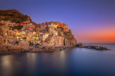 man made Manarola HD Desktop Wallpaper | Background Image