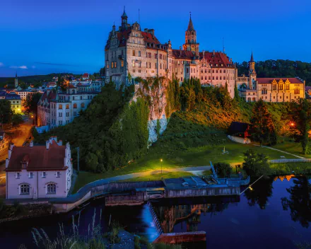 river city Germany man made Sigmaringen Castle HD Desktop Wallpaper | Background Image