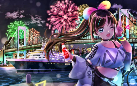 Kizuna AI Anime AI Channel HD Desktop Wallpaper | Background Image