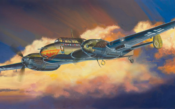 bomber warplane aircraft military Messerschmitt Bf 110 HD Desktop Wallpaper | Background Image