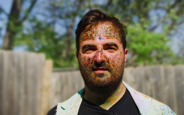  Is there ink on my face? (slow mo guys)