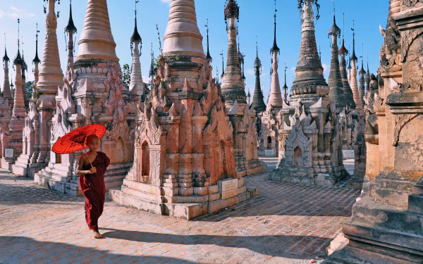 Kakku pagodas Myanmar religious pagoda HD Desktop Wallpaper | Background Image