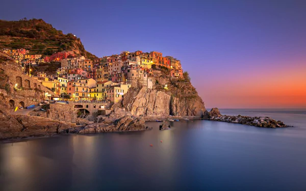 man made Manarola HD Desktop Wallpaper | Background Image