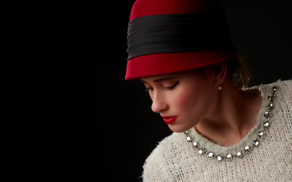 hat woman model HD Desktop Wallpaper | Background Image