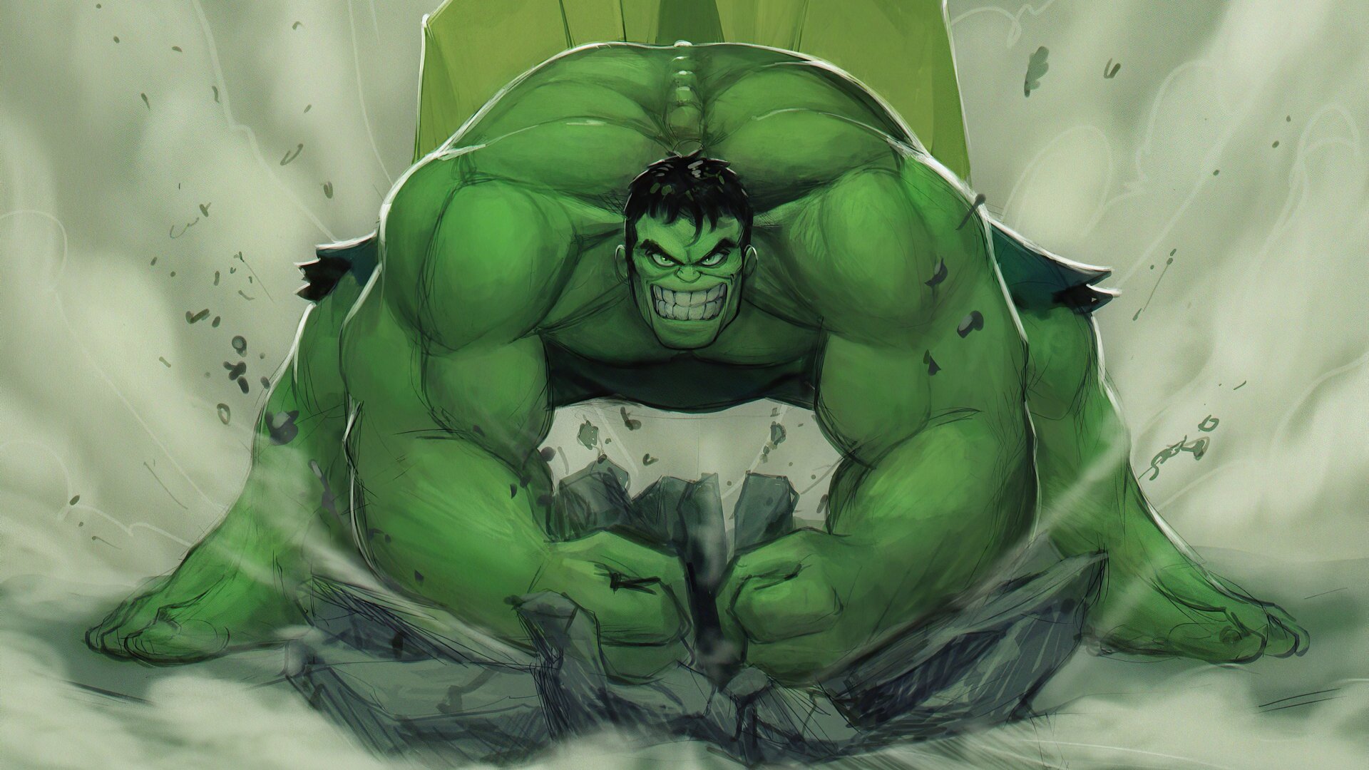 Download Comic Hulk 4k Ultra HD Wallpaper by Arjun Somasekharan