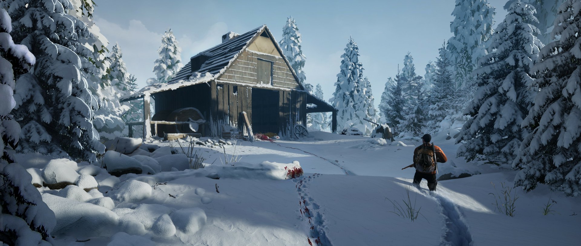 Download Hunting Snow Artistic Winter HD Wallpaper by Sebastien Fauvergue