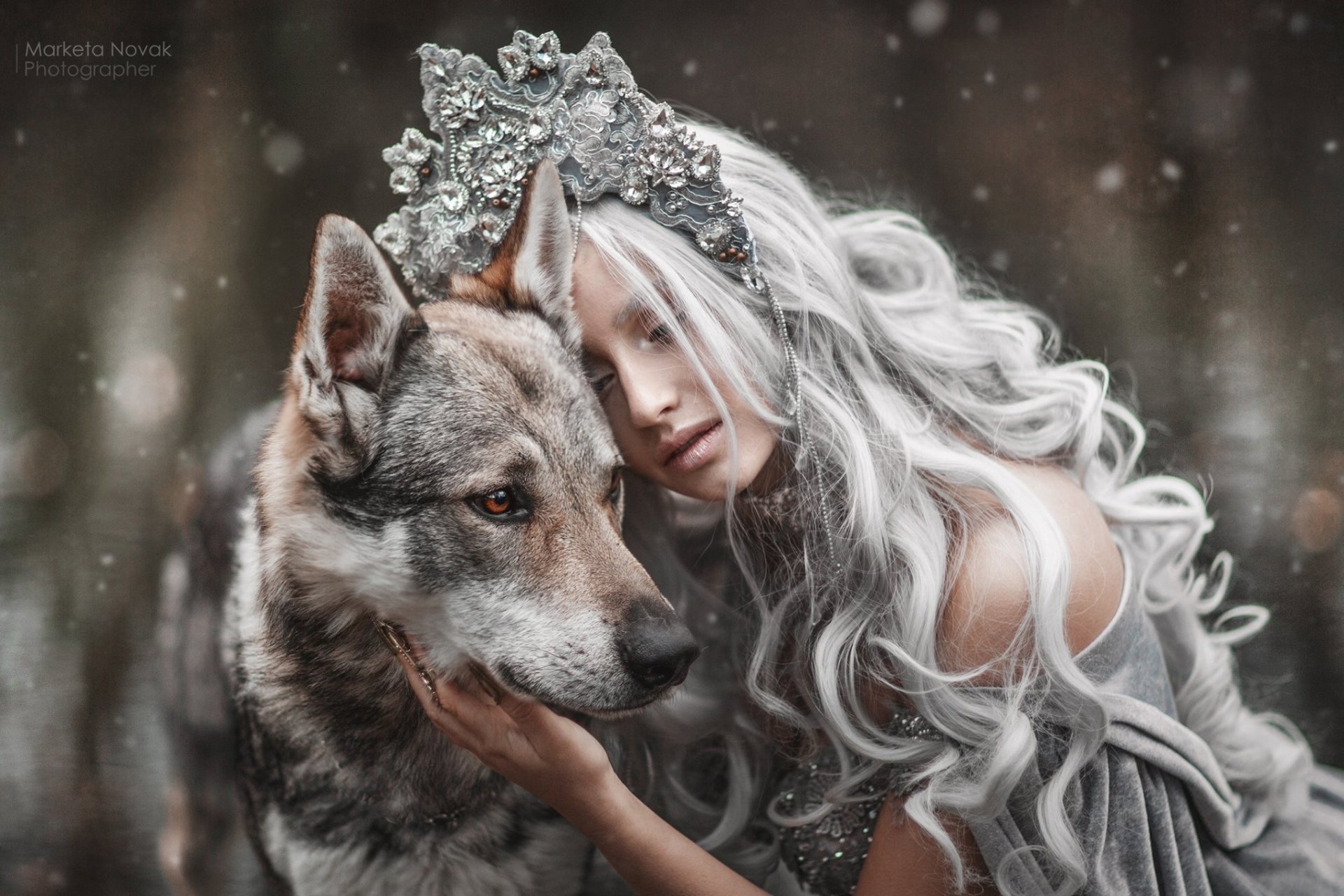 Download Princess Long Hair Dog Mood Style Tamara Vanousova Woman Cosplay HD Wallpaper by Marketa Novak