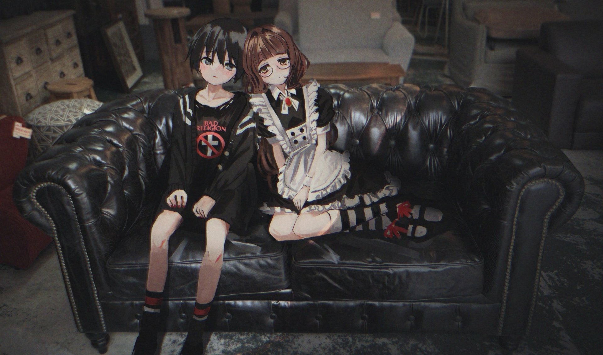 Download Lounge Anime Original HD Wallpaper by なで肩