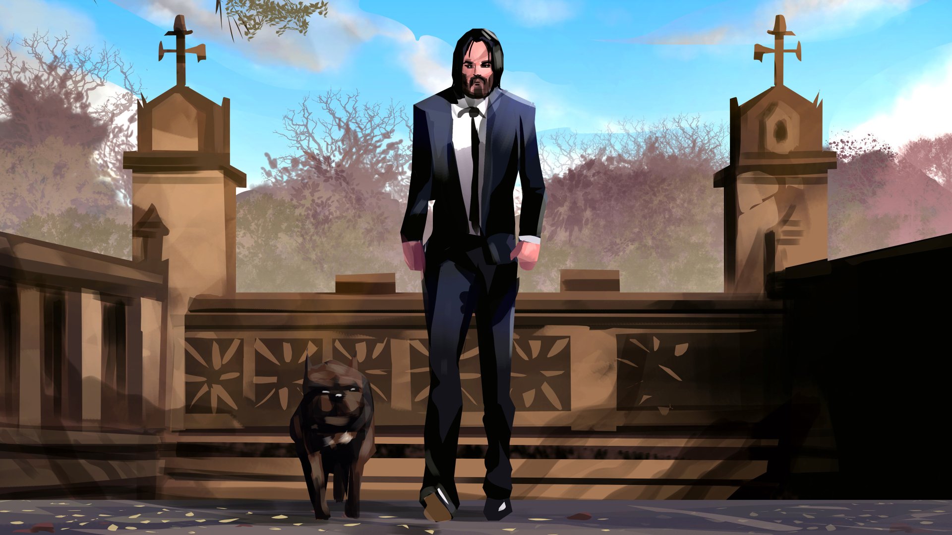 Download Movie John Wick 4k Ultra HD Wallpaper by savan kharad