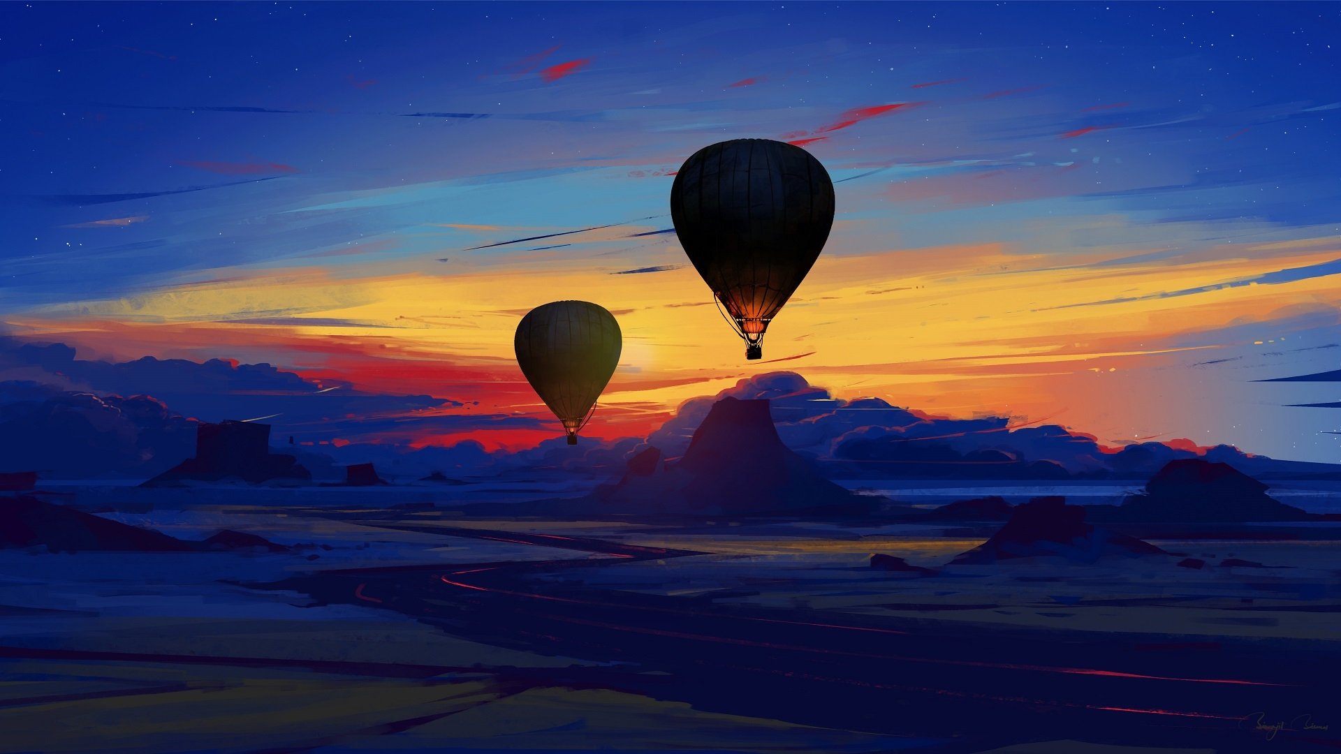 Hot Air Balloon Hd Wallpaper Background Image
