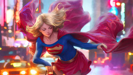 Kara Zor‑El blonde DC Comics Comic Supergirl HD Desktop Wallpaper | Background Image