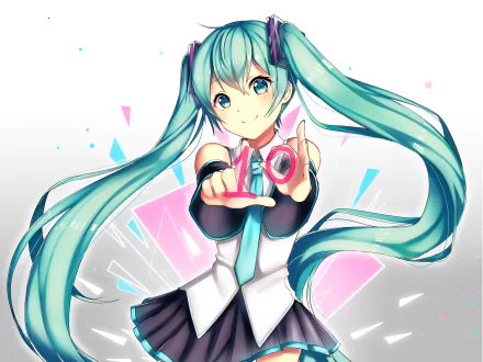Hatsune Miku Anime Vocaloid HD Desktop Wallpaper | Background Image
