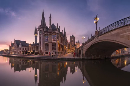 bridge Belgium man made Ghent HD Desktop Wallpaper | Background Image