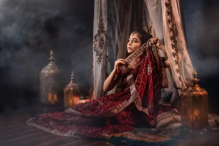 national dress eastern woman asian HD Desktop Wallpaper | Background Image