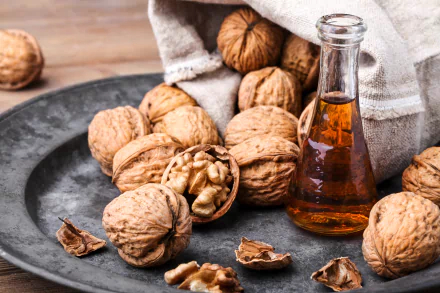 walnut oil food nut HD Desktop Wallpaper | Background Image