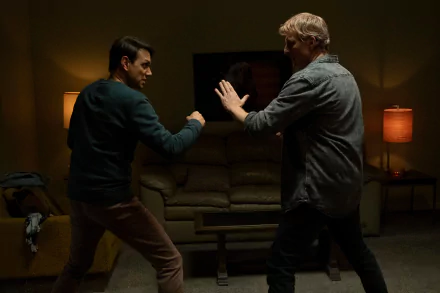 William Zabka Johnny Lawrence Ralph Macchio Daniel LaRusso TV Show Cobra Kai HD Desktop Wallpaper | Background Image