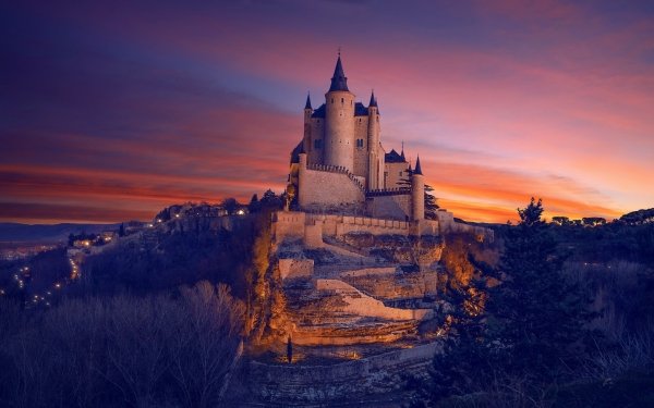 Man Made Segovia Castle Castles Spain Castle Architecture HD Wallpaper | Background Image